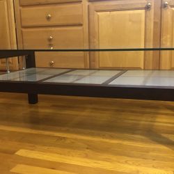 Two Layers Of Thick Glass Brand New Coffee Table 