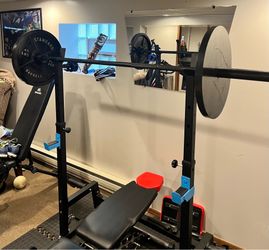Barbell 2-Inch Olympic Cast Iron Plate Weight Set 285 lbs