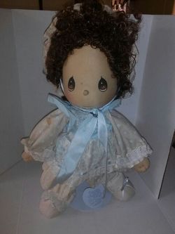 Old Precious Moments Doll w/stand
