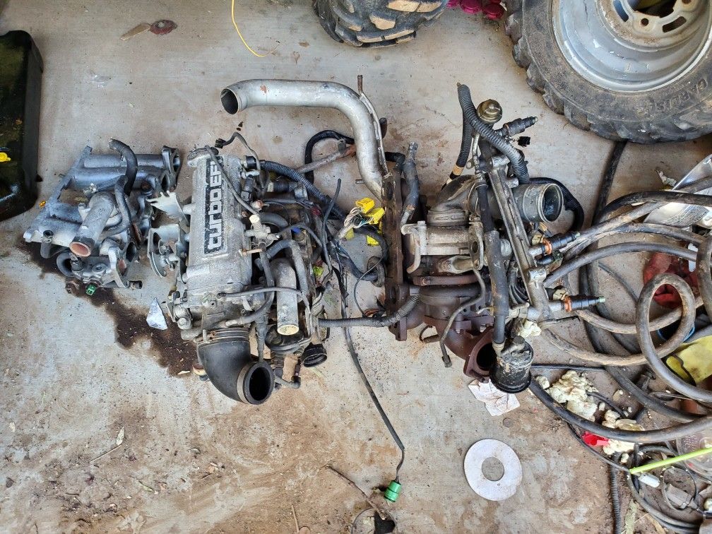 Toyota 22ret intake, exaust manifolds, Turbo, wire harness ecm