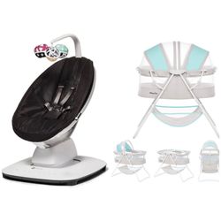Dream On Me Bassinet & 4 Mom MamaRoo Swing Bundle