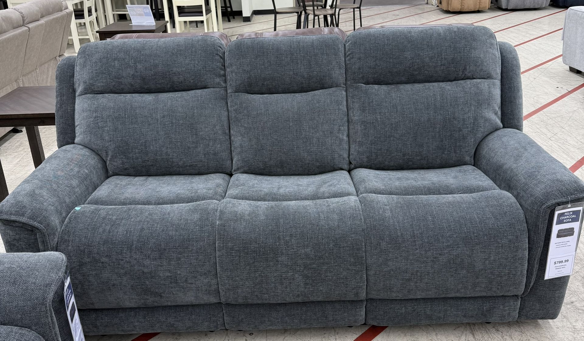 Felix Charcoal Living room Set