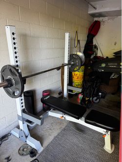 Olympic Adjustable Bench Press Set