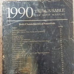1990 Ford Taurus (SHO) Sable Factory Shop Repair Manual  Body, chassis, electrical, powertrain