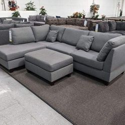 New Gray Sectional Couch Only $50 Down Payment