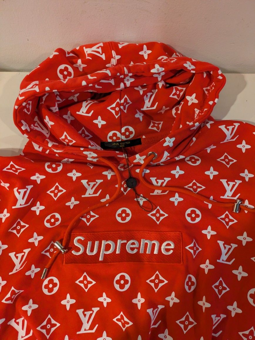 Supreme Louis Vuitton Collab Hooded Sweatshirt 