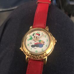 Santa Mickey Mouse Watch With Music