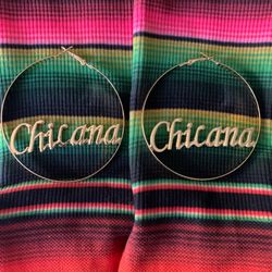 Chicana Gold Plated Hoops
