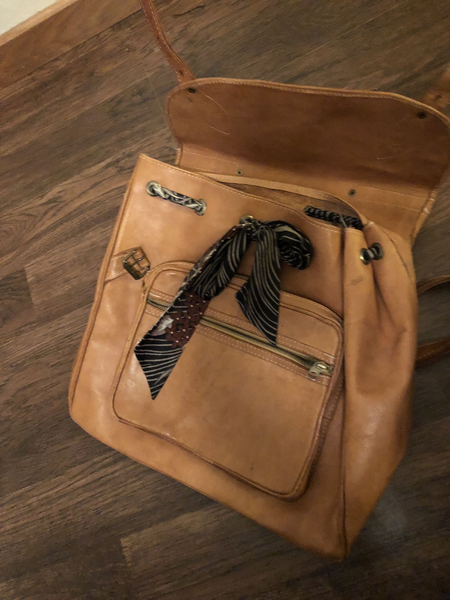 Leather book bag/ briefcase