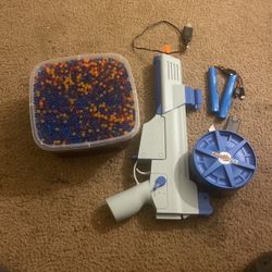 Splat Gun With 2 Batteries And Drum Mag
