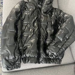 black Puffer Hoodie