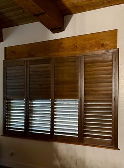 Plantation Shutters- FREE ESTIMATES & SAME DAY PRICING, Custom, Real Wood, Window Shutters, Treatments, Coverings. Persianas de Madera.