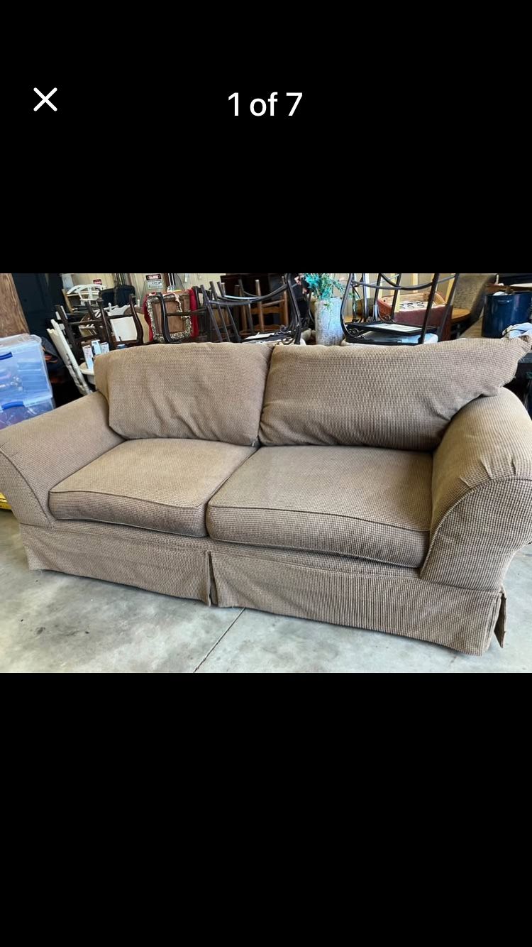 Beige Fabric Couch