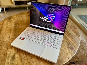 14” Asus Rog Zephyrus High End Gaming Laptop (Ryzen 9, 16GB, 1TB SSD, RX6700 (8GB Video Ram Graphics) 1440P 120Hz Display