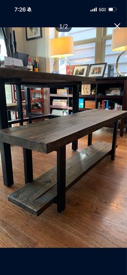 Rustic benches with storage