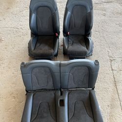 2008-2014 Audi TT MK2 S-Line Front And Rear Seats Black Leather