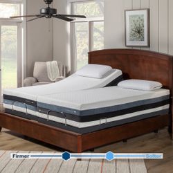 NEW in BoX Split king or twin XL Sleep science Sonoma iflip 12” mattress w/adj base