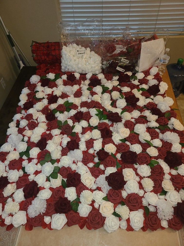 Flower Wall 10 Foot X 5 Foot