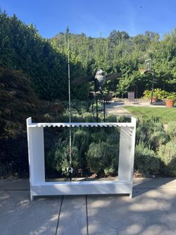 Wooden Fishing Pole Rack / Organizer (20 Slots)