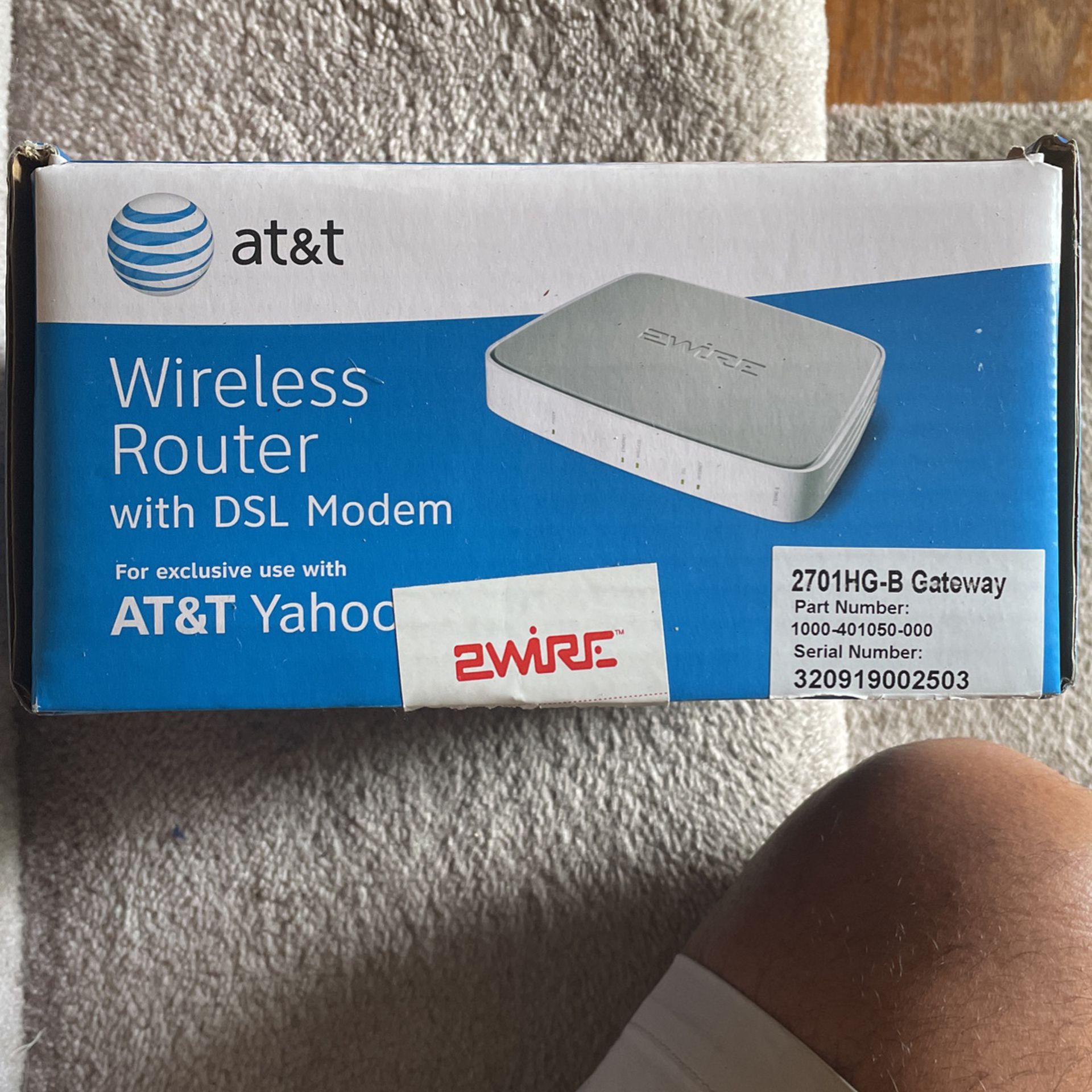 AT&T Wireless Router With DSL Modem