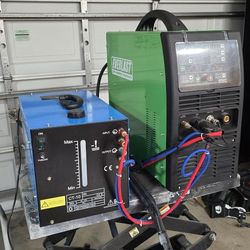 Everlast PowerTIG 350EXT AC/DC TIG Welder – Light Use – Complete TIG Setup