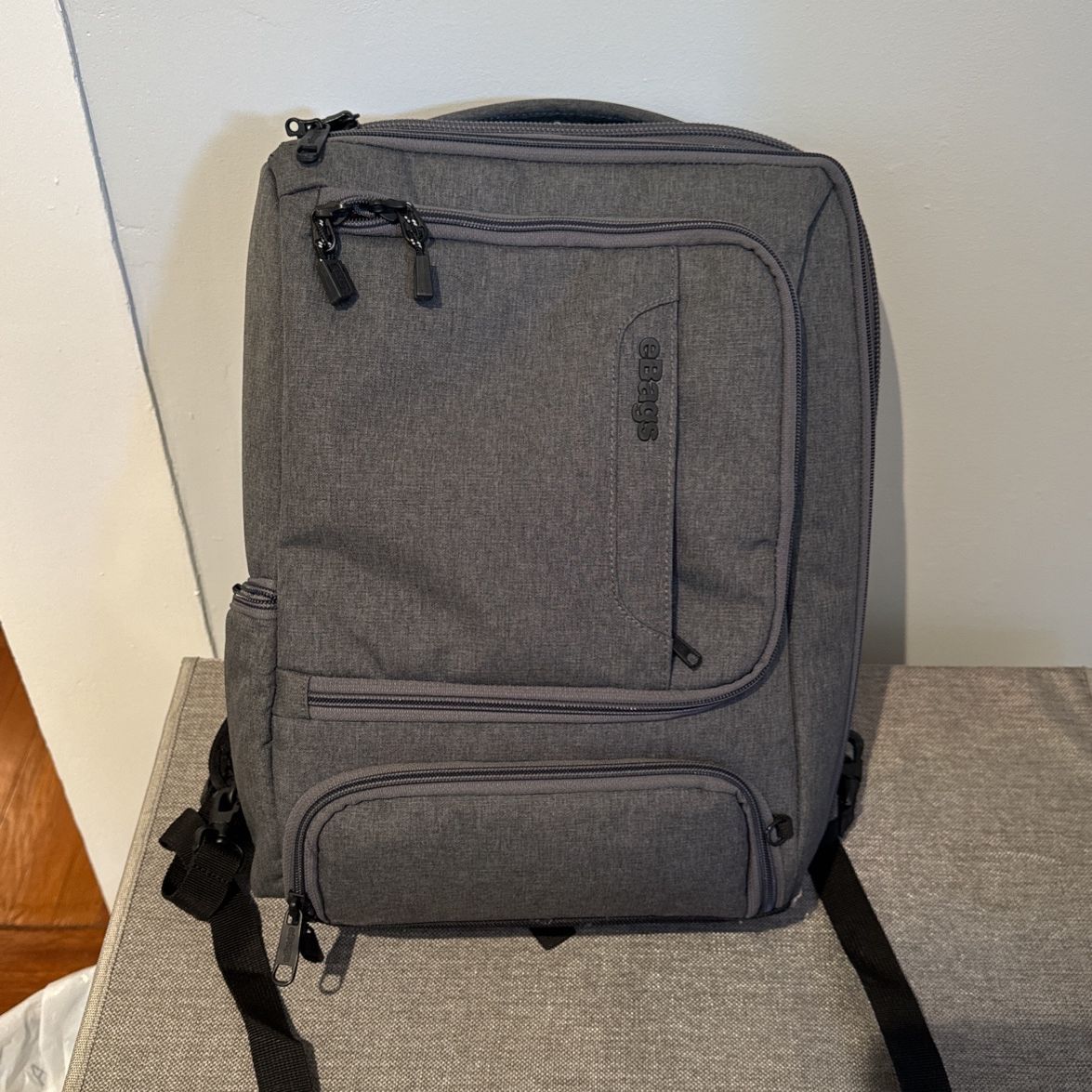 Professional Slim eBags Laptop Grey Backpack