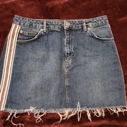 Top Shop Skirt With Side Detail
