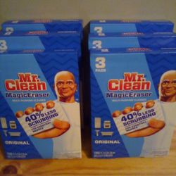 Mr Clean Magic Eraser Original 3 Pads Per Box 2/$5 