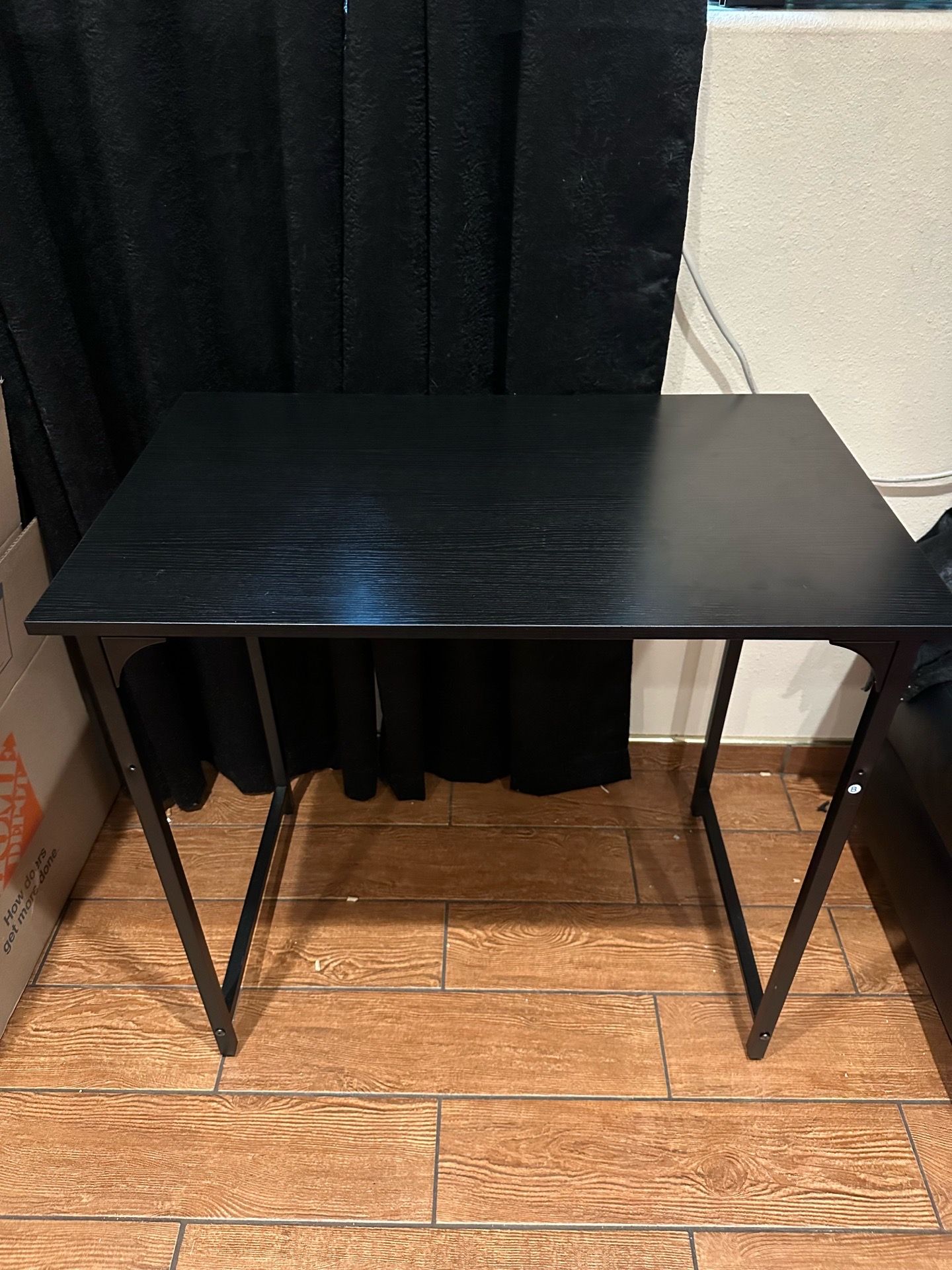 black desk