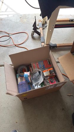 Drywall screws, various sizes tap cons, redheads, nails