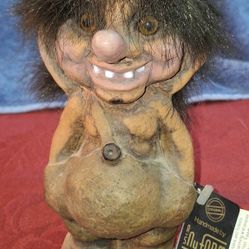 Vintage Ny Form Troll, Troll Boy, original tags, Norwegian Troll Collectable L11F320