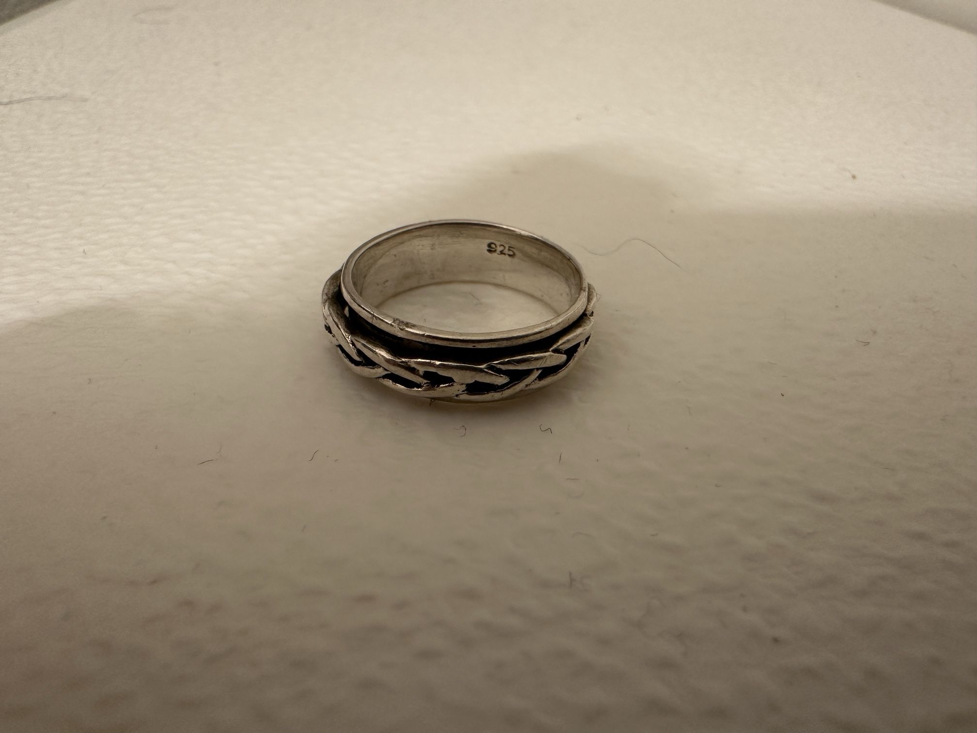 Celtic Spinner Ring size 5 Sterling Silver