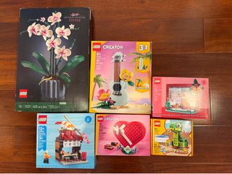 Lego Sets: Orchid, Snake, Ukulele, Frames, Japan Sushi