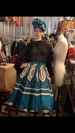 African Print Skirt Set