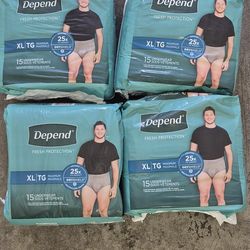 Protection underwear XL $5 each or 4 for $15