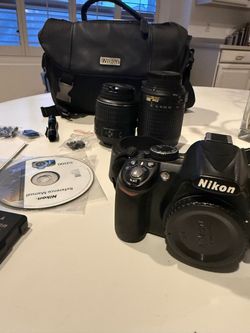 Nikon camera with lenses
