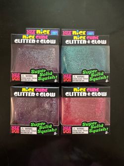 Needoh Nice Cube Glitter & Glow