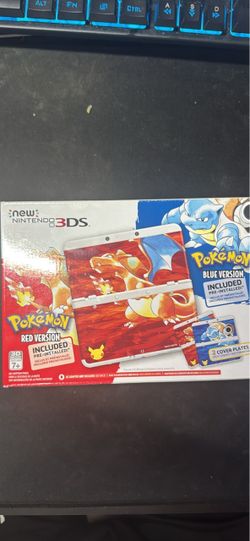 New Nintendo 3DS Pokémon Red & Blue Edition Bundle