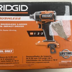 RIDGID 1/4 INCH IMPACT TOOL WRENCH