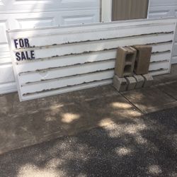 Changeable Copy Sign 3x8 Foot With No And Letters