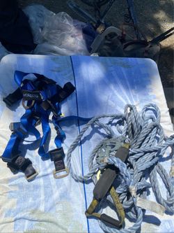 Fall Tech 5/8” Vertical Lifeline & Guardian Fall Protection Harness Model 01101