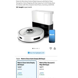 Shark Robot Vacuum With Ai