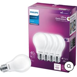 Philips Ultra Definition A19 LED Bulbs 4-Pack