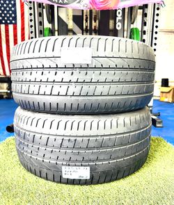 💰 Best deals are ca$h in person 2 USED TIRES 275/35ZR21 PIRELLI P-ZERO R01 275/35R21 TESLA AUDI BMW MERCEDES BENZ PORSCHE TIRES 275 35 21