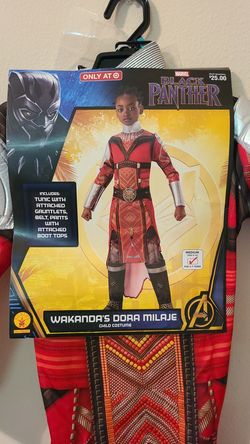 Marvel black panther Dora Milaje kids costume size medium 8-10