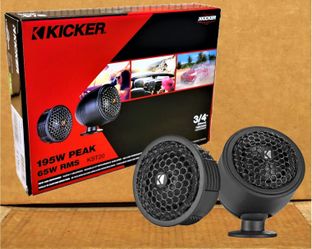 Kicker Car Speakers 3/4" Dome Tweeters 195 Watts KST200 51KST2004 🚨 Payment Options Available 🚨 No Credit Needed 🚨