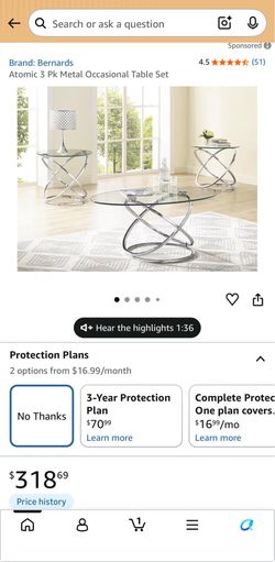 3 Piece Occasional Table
