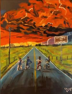 Stranger things Painting