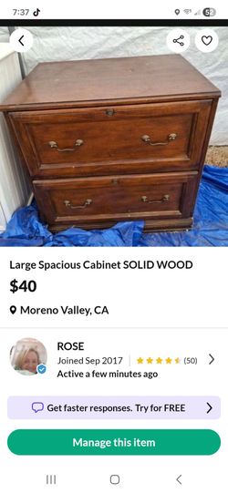 Solid wood dresser