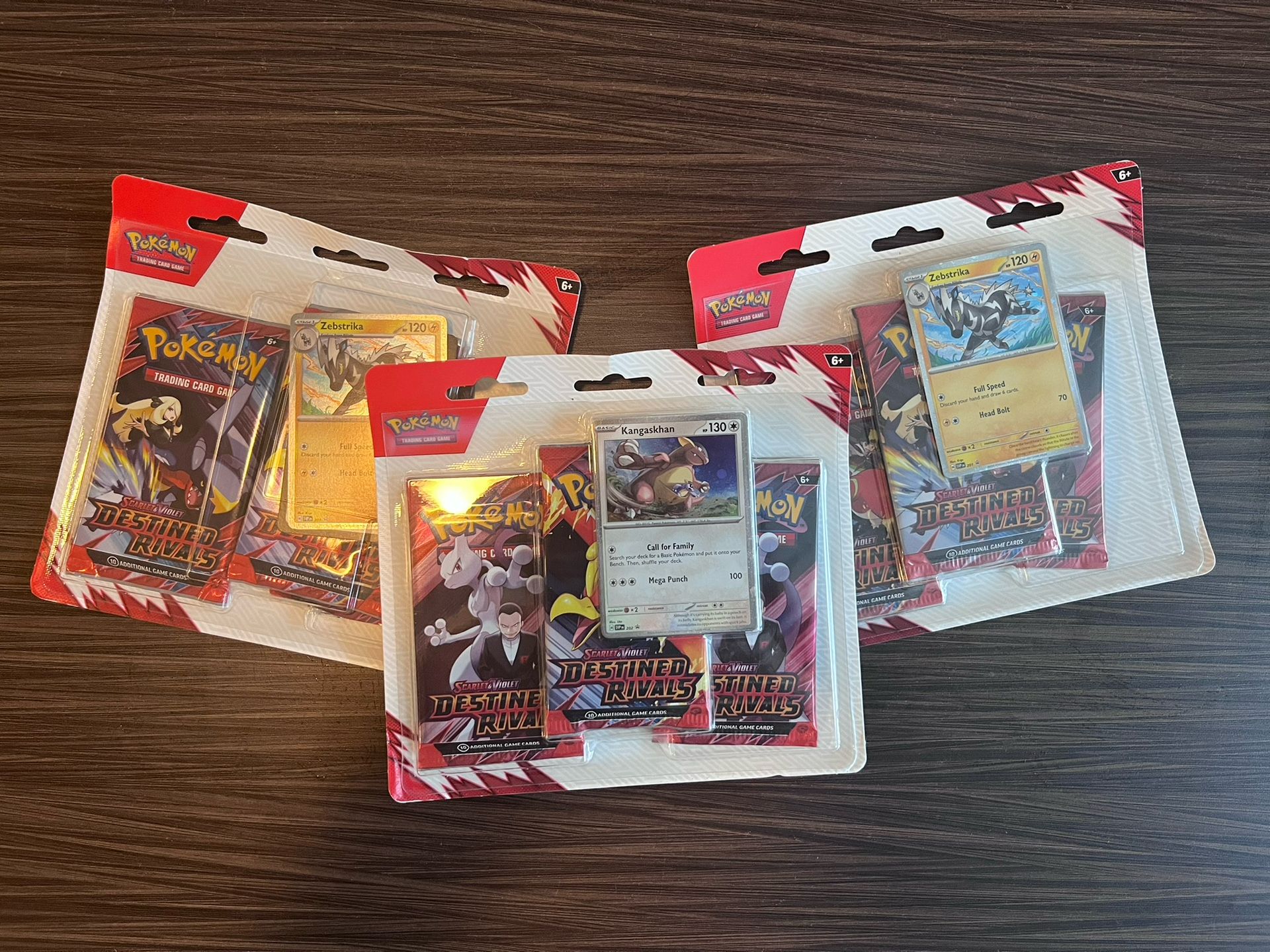 Pokémon Destined Rivals 3 Pack Blisters